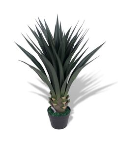 Plantă yucca artificială cu ghiveci, 85 cm, verde