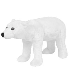 Urs polar din pluș de jucărie în picioare, alb, xxl