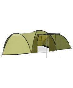 Cort camping tip iglu, 8 persoane, verde, 650x240x190 cm