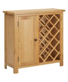 Dulap sticle de vin, 11 sticle, 80x32x80 cm, lemn de stejar