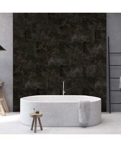 Grosfillex plăci de perete gx wall+ 11 buc. negru, 30x60 cm, marmură