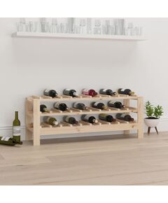 Suport de vinuri, 109,5x30x42 cm, lemn masiv de pin