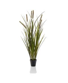 Emerald iarbă artificială cattails, 85 cm, în ghiveci