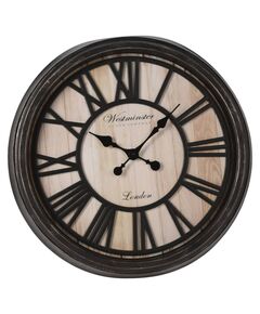 H&s collection ceas de perete cu cifre romane "london", negru&natural