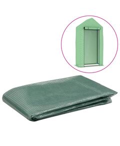 Copertină de rezervă pentru seră (0,5 m²), verde, 50x100x190 cm