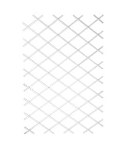 Nature gard de grădină tip trellis, 50 x 150 cm pvc, alb, 6040701