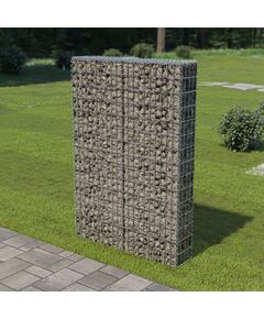 Perete gabion cu capace, 100 x 20 x 150 cm, oțel galvanizat