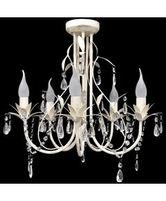 Lampă de plafon suspendată, candelabru cristal, elegant, 5 becuri