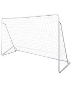 Poartă de fotbal din oțel calitate superioară set 240 x 90 x 150 cm