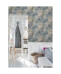 Dutch wallcoverings tapet model beton, gri și verde