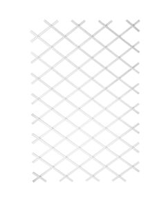 Nature gard de grădină tip trellis, 100 x 200 cm pvc, alb, 6040703