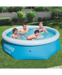 Bestway piscină gonflabilă fast set, 244 x 66 cm, rotundă, 57265