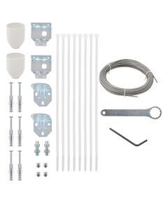 Set de accesorii pentru paravan de balcon, 29 piese