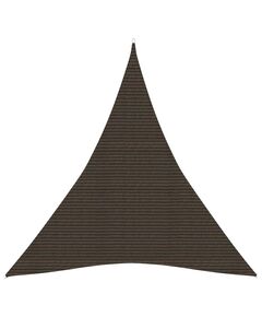 Pânză parasolar, maro, 5x6x6 m, hdpe, 160 g/m²