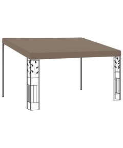 Pavilion montat de perete, gri taupe, 4 x 3 x 2,5 m