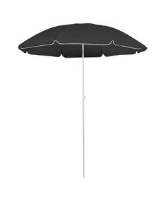 Umbrelă de soare exterior, stâlp din oțel, antracit, 180 cm