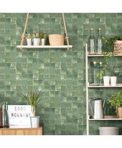 Noordwand tapet „evergreen tiles”, verde