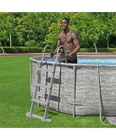 Bestway scară de piscină cu 4 trepte flowclear, 107 cm