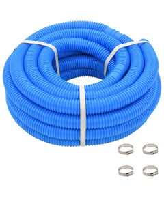 Furtun de piscină cu cleme, albastru, 38 mm, 12 m