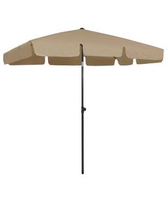 Umbrelă de plajă, gri taupe, 200x125 cm