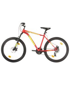 Bicicletă montană cu 21 viteze, roată 27,5 inci, roșu, 42 cm