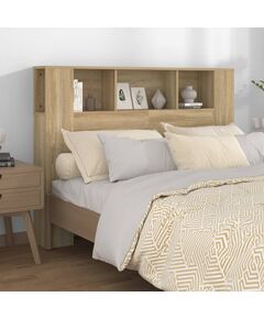 Tăblie de pat cu dulap, stejar sonoma, 140x18,5x104,5 cm