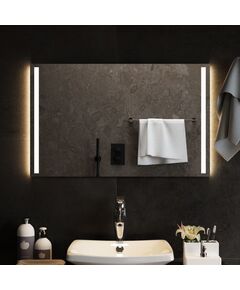 Oglindă de baie cu led, 80x50 cm