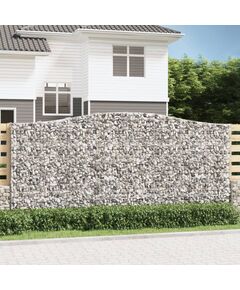 Coș gabion arcuit, 400x50x180/200 cm, fier galvanizat