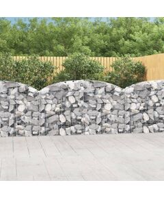 Coș gabion arcuit 200x30x100/120 cm fier galvanizat