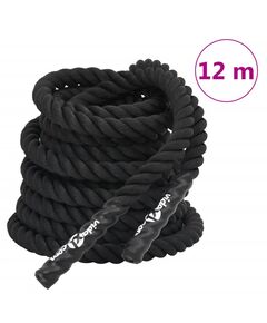 Frânghie de lucru, negru, 12 m, 9 kg, poliester