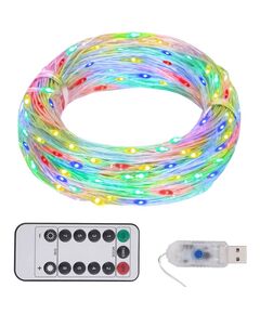 Instalație cu 150 led-uri, multicolor, 15 m