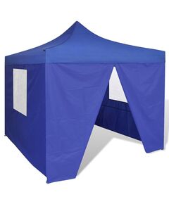 41466  blue foldable tent 3 x 3 m with 4 walls