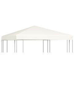 Acoperiș de pavilion, 310 g/m², alb crem, 3 x 3 m