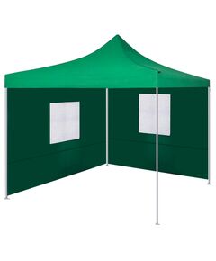 Cort pliabil cu 2 pereți, verde, 3 x 3 m