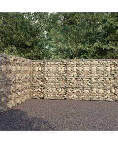 Perete gabion cu capace, 900 x 50 x 200 cm, oțel galvanizat