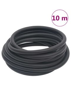 Furtun de aer hibrid, negru, 0,6", 10 m, cauciuc și pvc