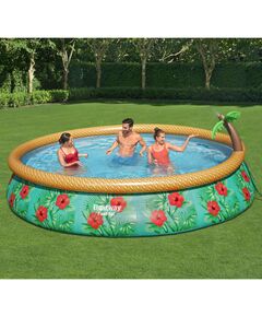 Bestway set de piscină gonflabilă fast set paradise palms, 457x84 cm