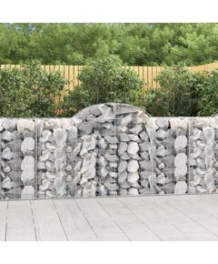 Coșuri gabion arcuite 10 buc, 200x50x100/120cm, fier galvanizat