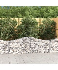 Coșuri gabion arcuite 10 buc, 200x50x60/80 cm, fier galvanizat