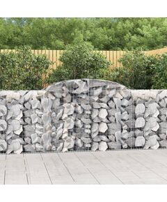 Coșuri gabion arcuite 10 buc, 300x50x100/120cm, fier galvanizat