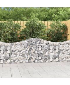 Coșuri gabion arcuite 20 buc, 200x30x80/100 cm, fier galvanizat