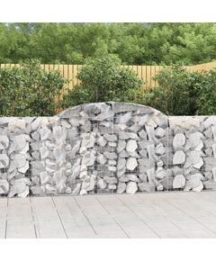 Coșuri gabion arcuite 3 buc, 300x30x100/120 cm fier galvanizat