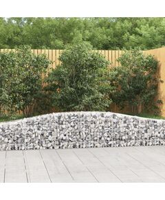 Coșuri gabion arcuite 3 buc, 400x30x40/60 cm, fier galvanizat