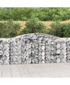 Coșuri gabion arcuite 3 buc, 400x50x100/120 cm fier galvanizat