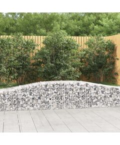 Coșuri gabion arcuite 6 buc, 400x50x40/60 cm, fier galvanizat