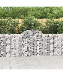 Coșuri gabion arcuite 7 buc, 200x30x100/120 cm fier galvanizat