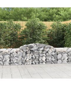 Coșuri gabion arcuite 7 buc, 300x50x60/80 cm, fier galvanizat