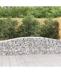 Coșuri gabion arcuite 7 buc, 400x50x60/80 cm, fier galvanizat