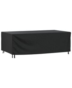 Husă mobilier de grădină negru 229x113x73 cm impermeabil 420d