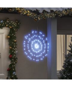 Lumini stelare de crăciun 140 led-uri, 4 buc., alb rece, 17 cm